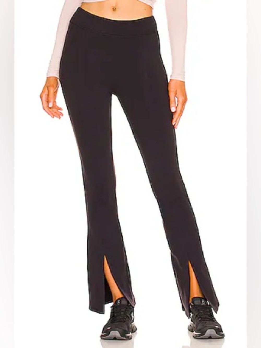 NWT ALO Airbrush High-Waist 7/8 Flutter Legging in Black - S